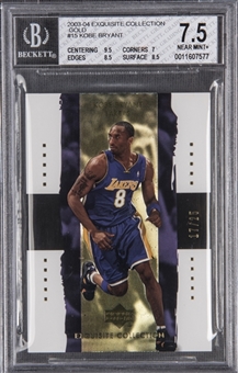 2003-04 UD "Exquisite Collection" Gold #15 Kobe Bryant (#17/25) - BGS NM+ 7.5